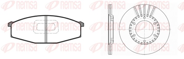 Brake Kit, disc brake (8129.00)