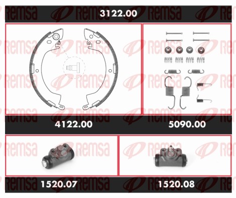 Brake Kit, drum brake (3122.00)