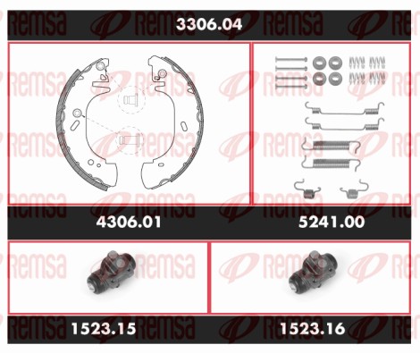 Brake Kit, drum brake (3306.04)