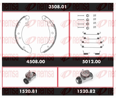 Brake Kit, drum brake (3508.01)