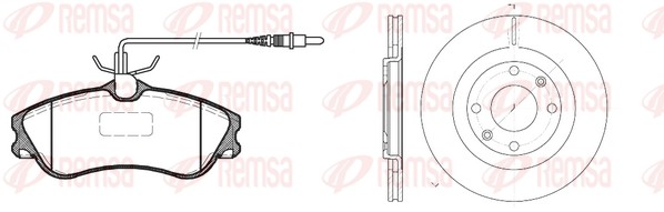 Brake Kit, disc brake (8634.00)