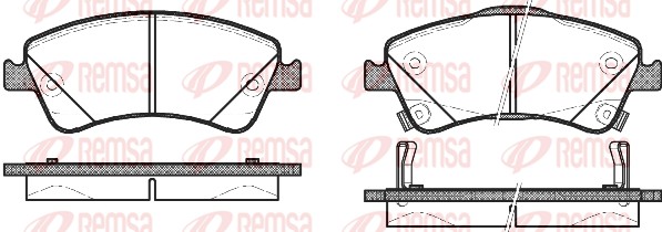 Brake Pad Set, disc brake (1341.02)