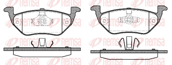 Brake Pad Set, disc brake (1125.00)