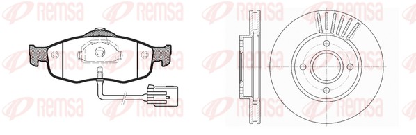Brake Kit, disc brake (8432.00)
