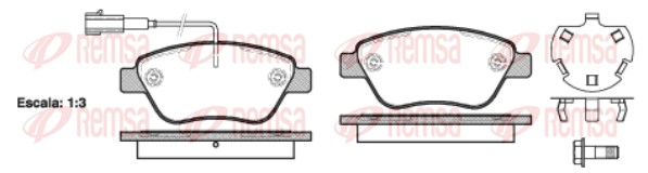 Brake Pad Set, disc brake (0858.32)
