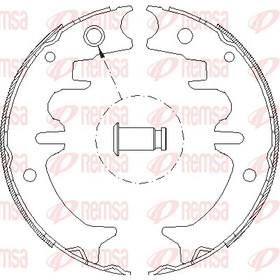 Brake Shoe, parking brake (4431.00)