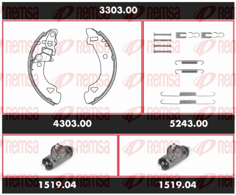 Brake Kit, drum brake (3303.00)