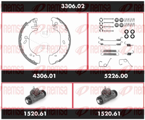Brake Kit, drum brake (3306.02)