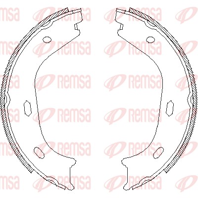 Brake Shoe, parking brake (4058.00)