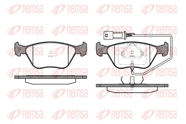 Brake Pad Set, disc brake (0437.02)