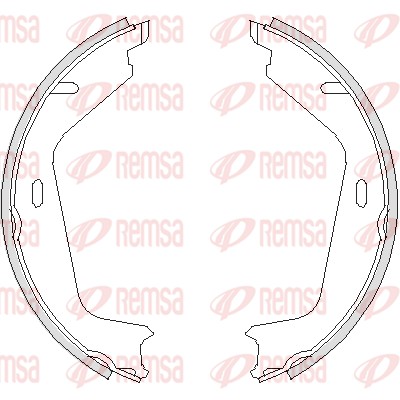 Brake Shoe, parking brake (4726.00)