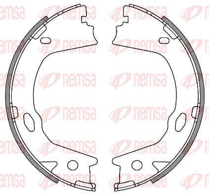 Brake Shoe, parking brake (4657.00)