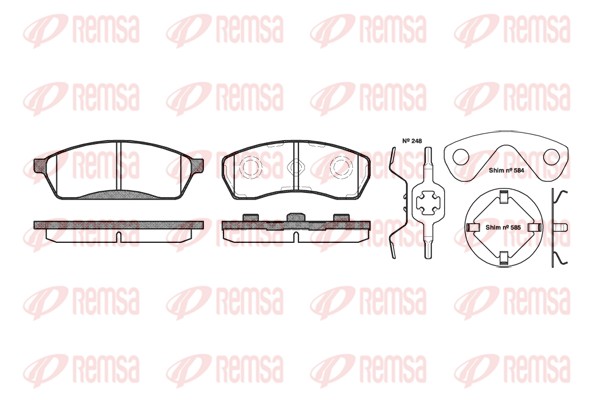 Brake Pad Set, disc brake (0488.00)
