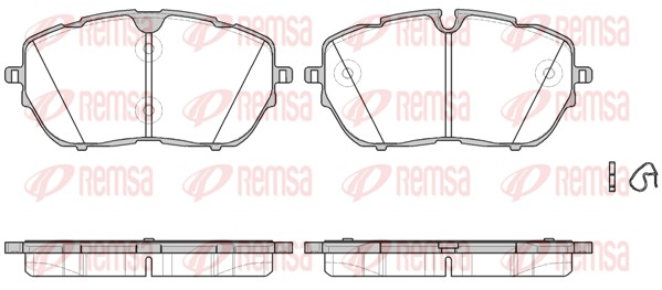 Brake Pad Set, disc brake (1654.00)