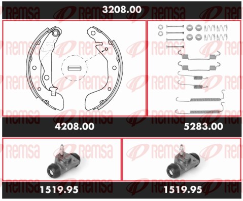 Brake Kit, drum brake (3208.00)