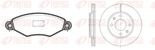 Brake Kit, disc brake (8643.07)