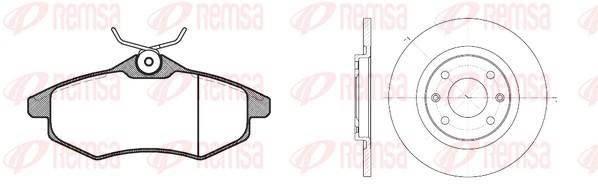 Brake Kit, disc brake (8881.00)