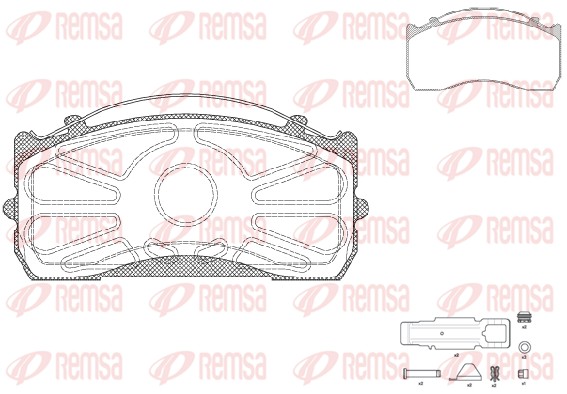 Brake Pad Set, disc brake (JCA 815.80)