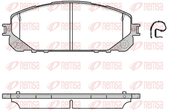 Brake Pad Set, disc brake (1613.00)