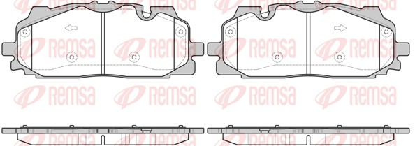 Brake Pad Set, disc brake (1667.00)