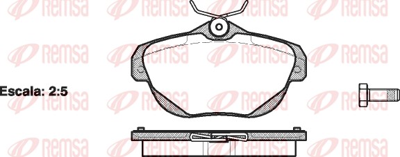 Brake Pad Set, disc brake (1203.00)