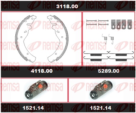 Brake Kit, drum brake (3118.00)