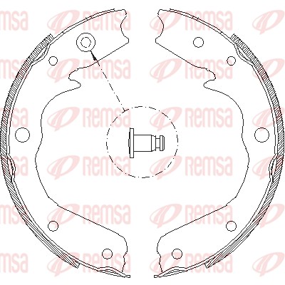 Brake Shoe, parking brake (4709.00)