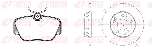 Brake Kit, disc brake (8284.00)