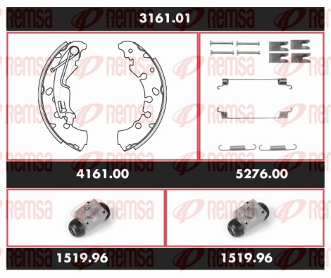 Brake Kit, drum brake (3161.01)