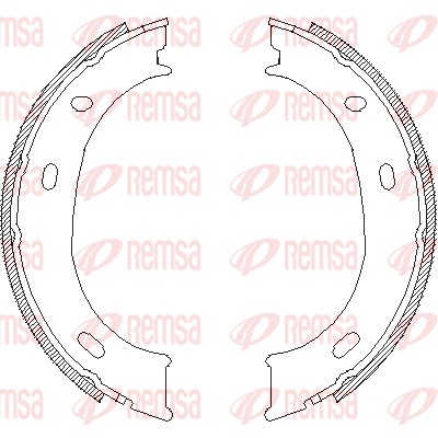 Brake Shoe, parking brake (4710.00)