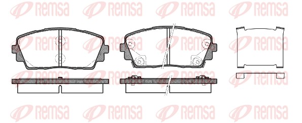 Brake Pad Set, disc brake (1481.02)