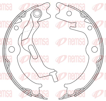 Brake Shoe, parking brake (4627.00)