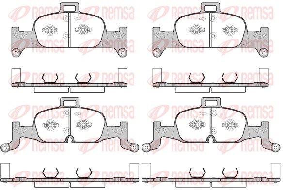 Brake Pad Set, disc brake (1691.00)