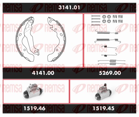 Brake Kit, drum brake (3141.01)