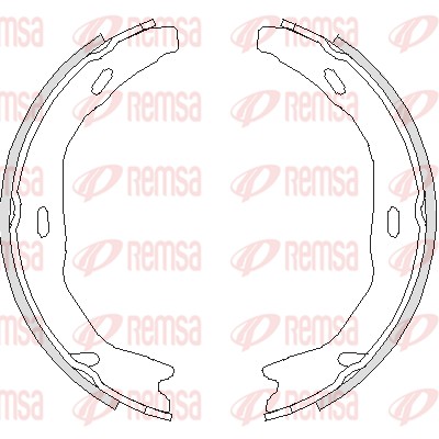Brake Shoe, parking brake (4751.00)