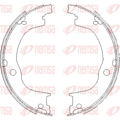Brake Shoe, parking brake (4749.00)