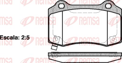 Brake Pad Set, disc brake (0434.54)