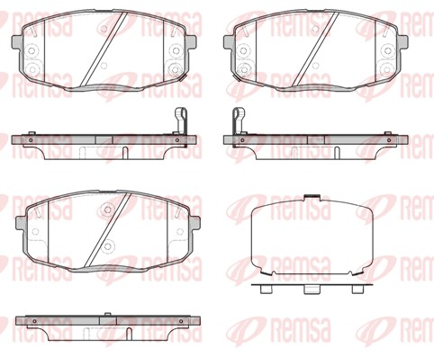 Brake Pad Set, disc brake (1038.12)
