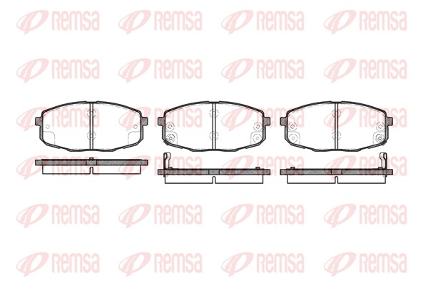 Brake Pad Set, disc brake (1038.02)