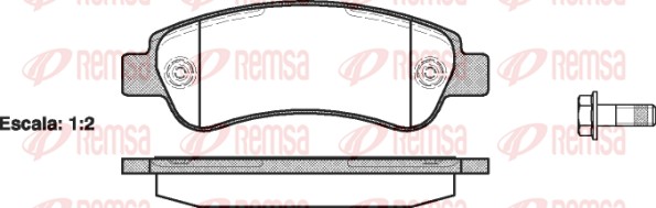 Brake Pad Set, disc brake (1238.00)