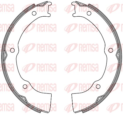Brake Shoe, parking brake (4654.00)