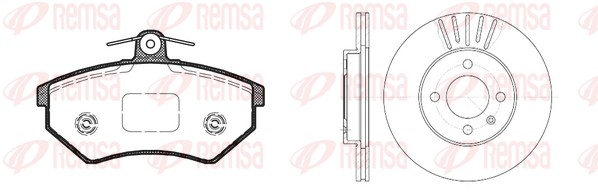 Brake Kit, disc brake (8134.00)