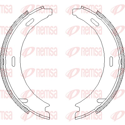 Brake Shoe, parking brake (4094.02)