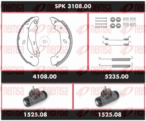 Brake Kit, drum brake (SPK 3108.00)