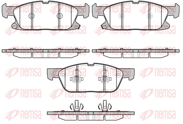 Brake Pad Set, disc brake (1657.02)