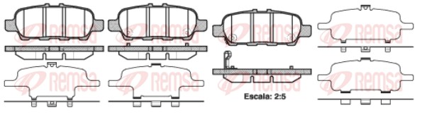Brake Pad Set, disc brake (0876.41)