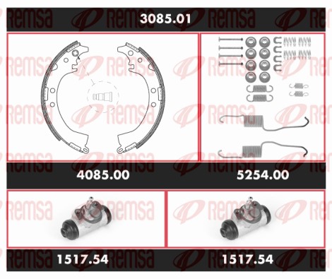 Brake Kit, drum brake (3085.01)