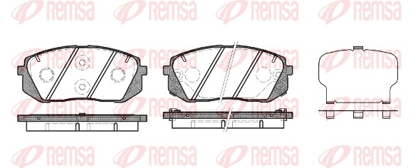 Brake Pad Set, disc brake (1302.22)
