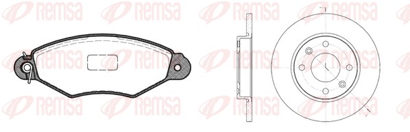 Brake Kit, disc brake (8643.00)