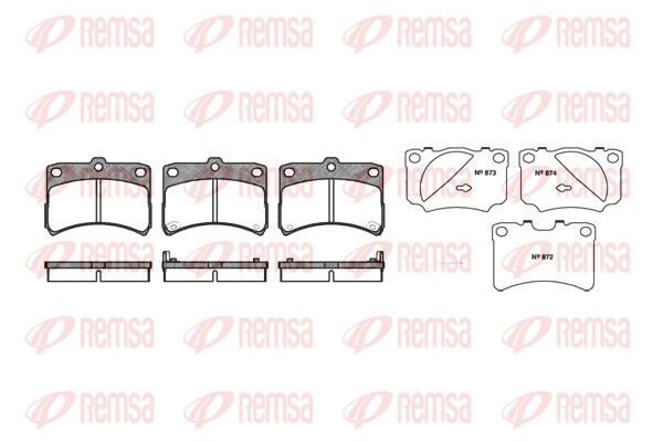 Brake Pad Set, disc brake (0723.02)